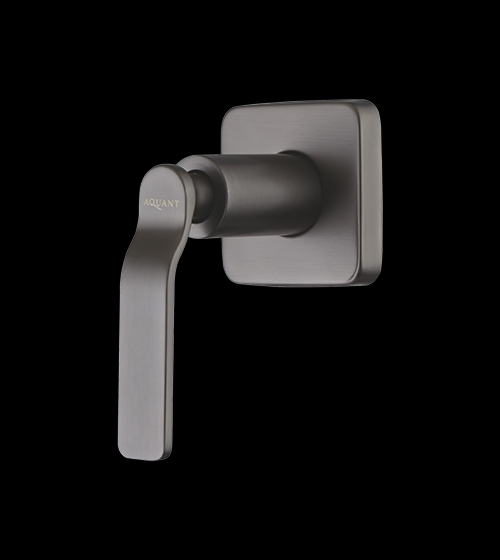 Graphite Grey Brass Concealed Stop-Cock with Brass Flange – Aquant India